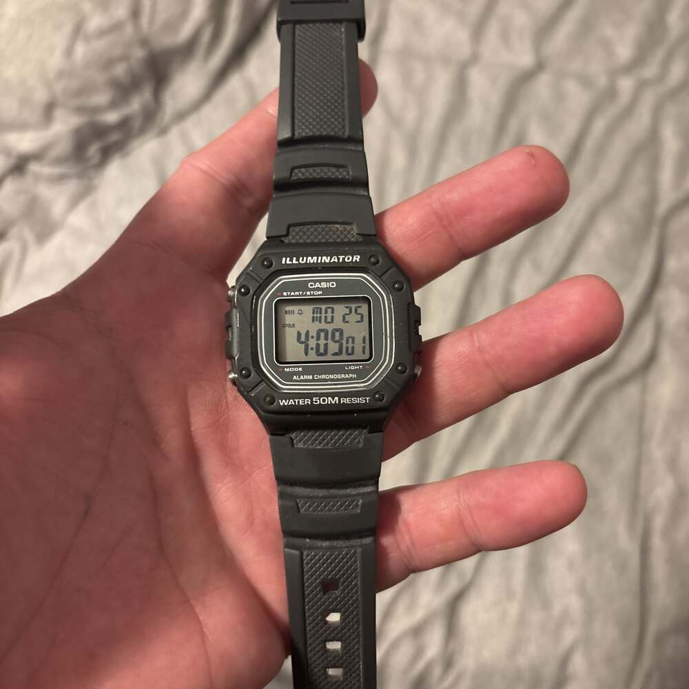 Casio Mens Gray Strap Watch W218h-8av